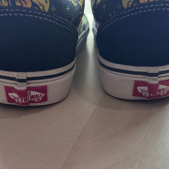 100888 Vans Old Skool Skull Flames Black Size 8 / 9.5  **USED** - Picture 3 of 5